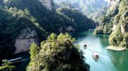 Baofeng Lake in Zhangjiajie Avatar Mountains
